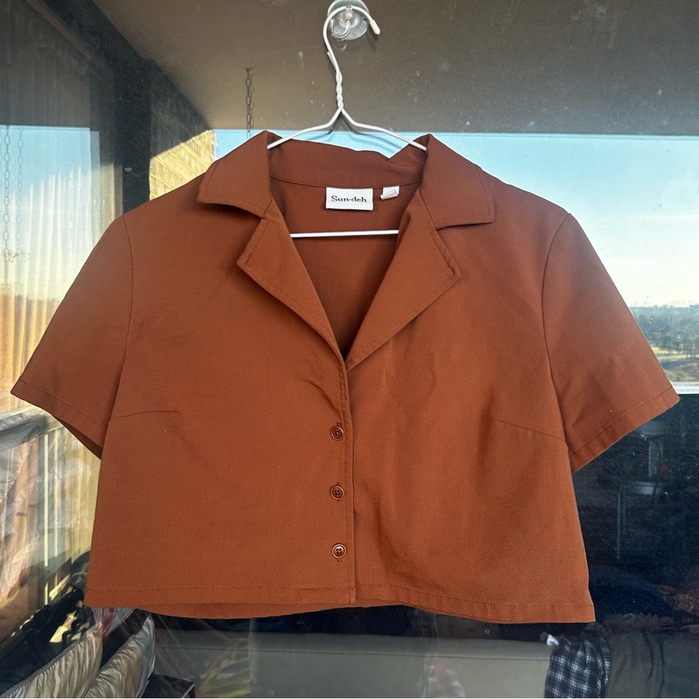 Aritzia Sunday Best Tuesday Blouse - Brown